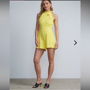 NWT NY&CO Bow Front Romper